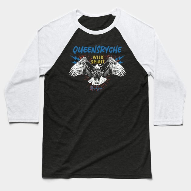 queensryche wild spirit Baseball T-Shirt by akhirnya pattern